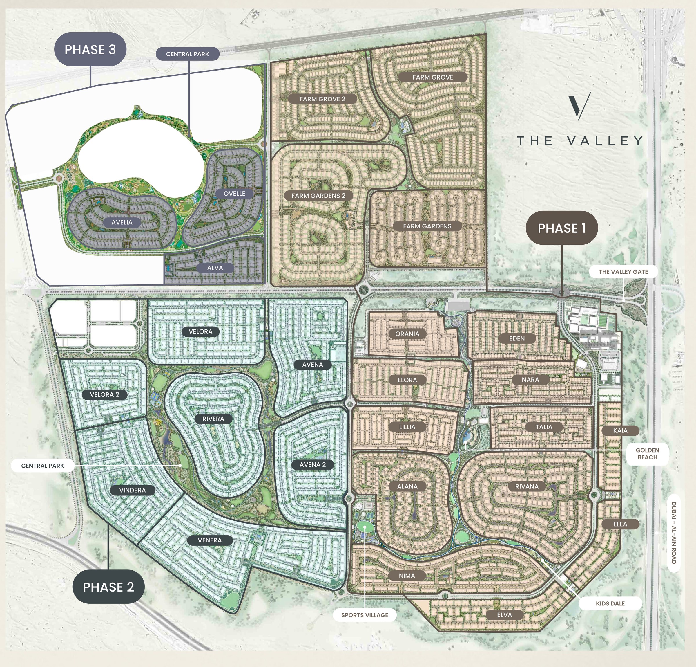 The Valley masterplan